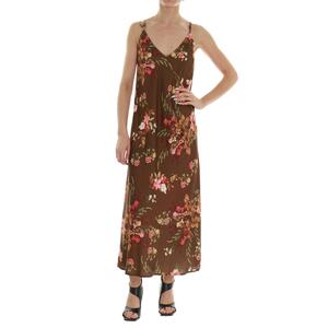 ABITO FIORI MARRONE